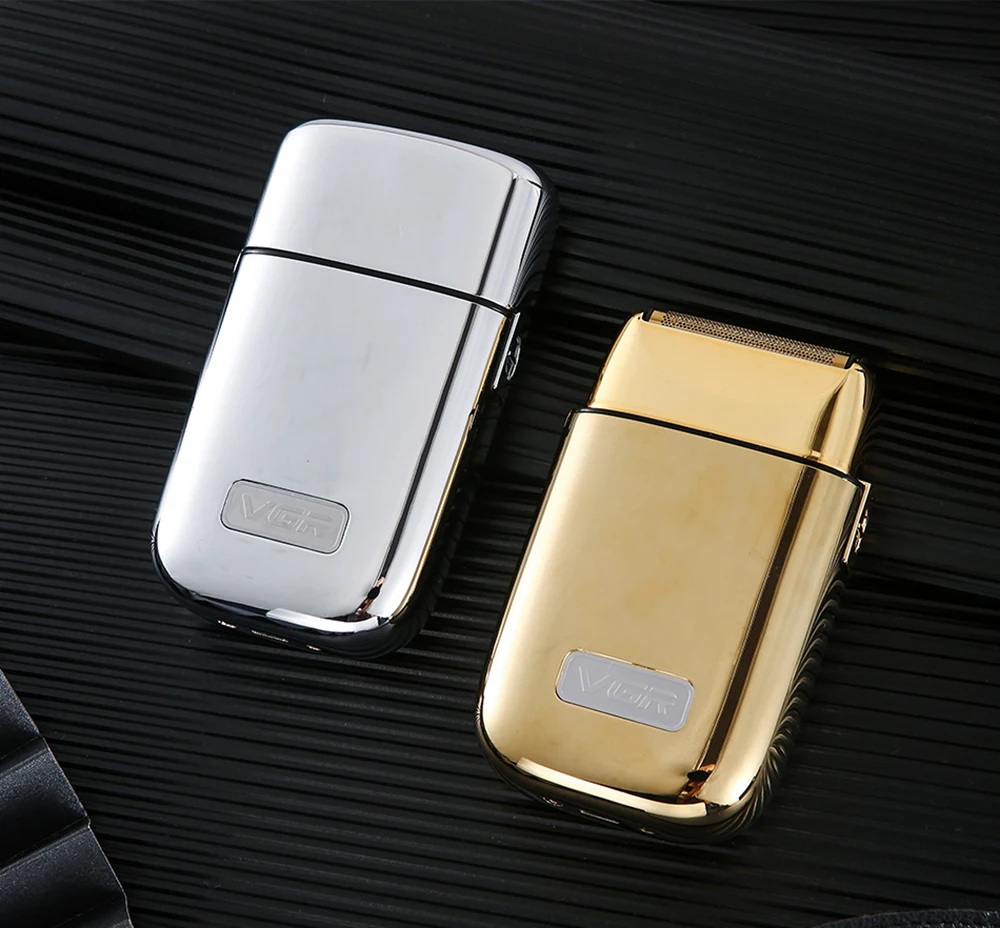 

USB Electric Shaver Rechargeable Beard Trimmer Shaving Machine for Men Twin Mesh Metal Case Washable Reciprocating Razor