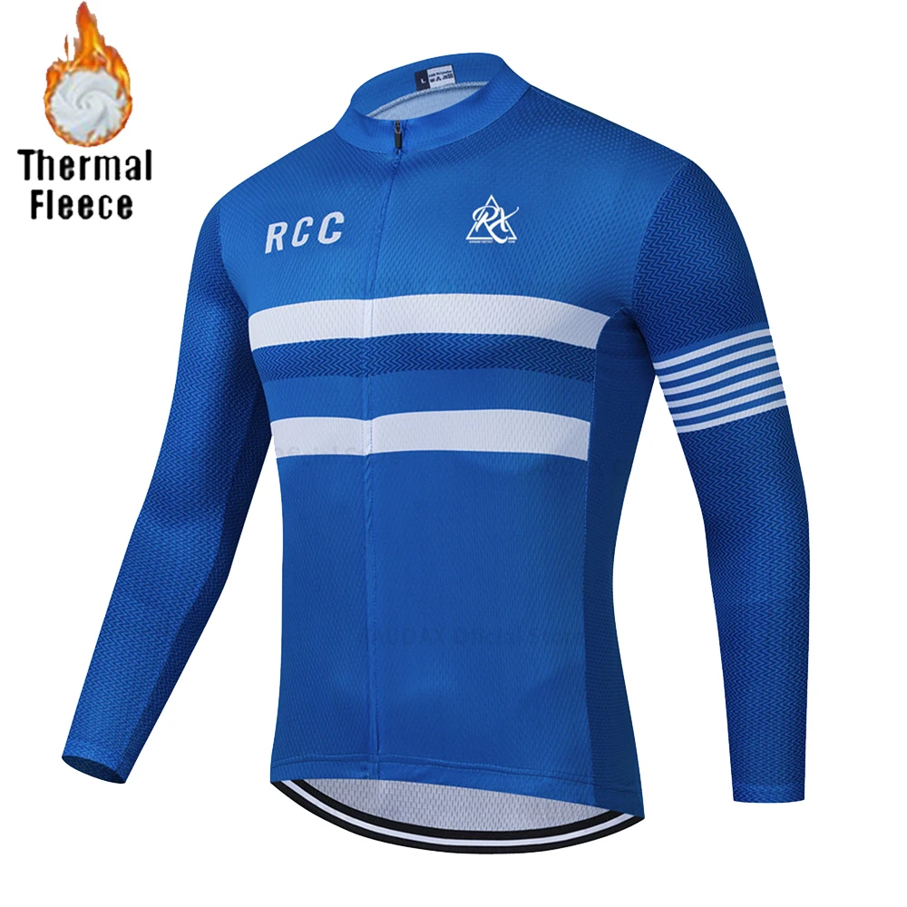 

Winter Cycling Clothing 2021 RX Cycling Team Long Sleeve Cycling Jersey MTB Thermal Fleece Ropa De Ciclismo Warm Bike Jacket Men