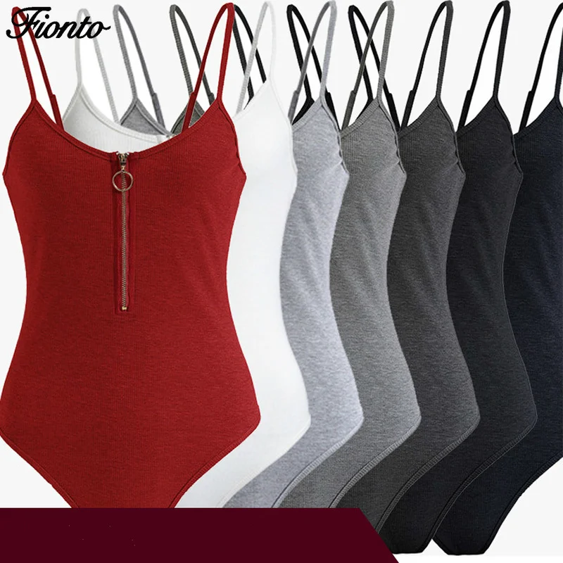 Летний Новый Повседневный Комбинезон FIONTO без рукавов Модные женские сексуальные