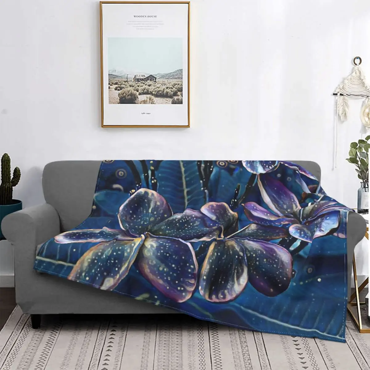 

Plumeria-edredón a cuadros para cama, manta con capucha, colchas de verano