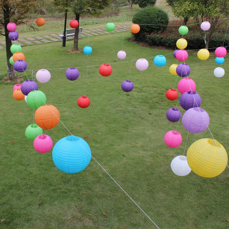4 дюйма 10 см китайский круглый бумажный фонарь подарок на день рождения свадьбу