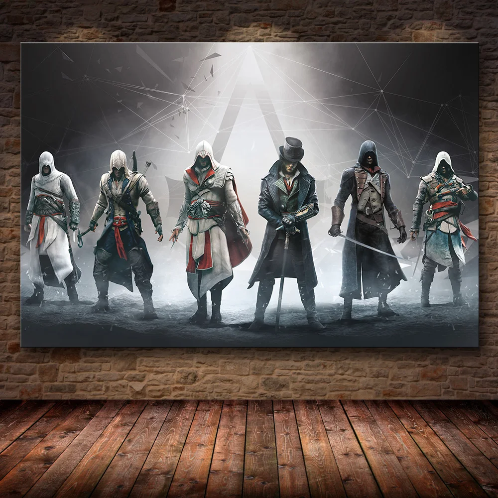 20 Без рамки игра Плакат Украшение живопись Assassin's Creed на HD холсте Картина на холсте художественный плакат стены искусства холст - Цвет: 20