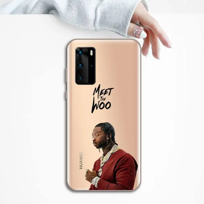 

POP SMOKE Rapper America Phone Case Transparent for Huawei P honor 8 10i 20 30 40 smart 2019