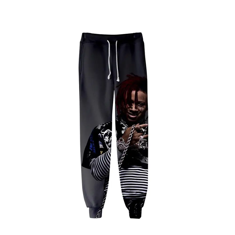 

2021 new 3D printing Trippie Redd trousers jogging pants unisex streetwear long sweatpants hip hop rapper sweatpants xxs-4xl