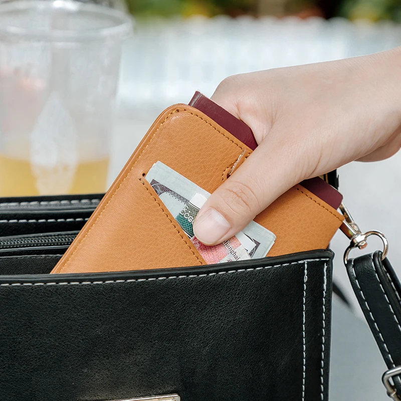 NewBring, Кожаная Обложка для паспорта, кошелек для путешествий, для мужчин, для кредитных карт, Чековая книга, id, держатель, зажим для билетов, кошелек, держатель для паспорта, для женщин