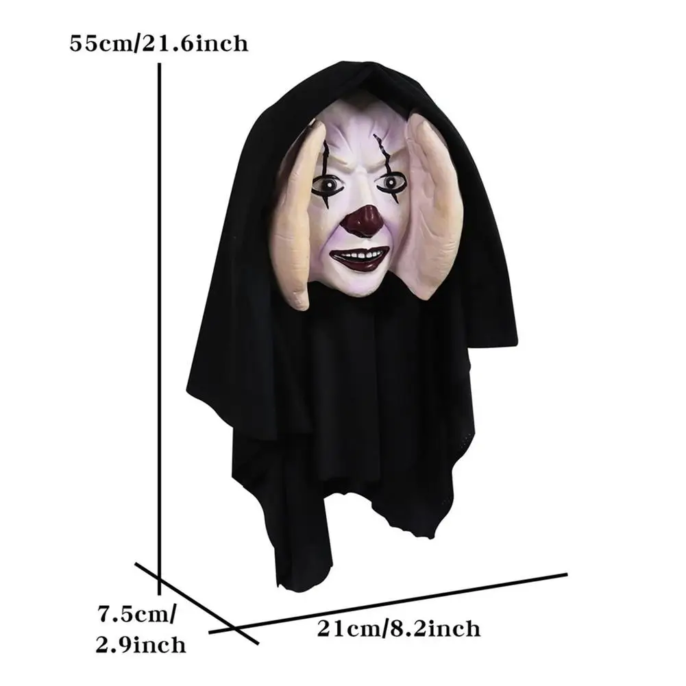 

Peeping Clown Scary Peeper Freak Halloween Decoration Peeping Tom Indoor and Outdoor Window Hanging Mask for Halloween Party
