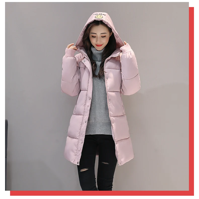 AYUNSUE зимняя куртка женская парка Kawaii длинное пальто Женская Корейская парка милые женские s куртки Abrigos Mujer Invierno 803 YY1495
