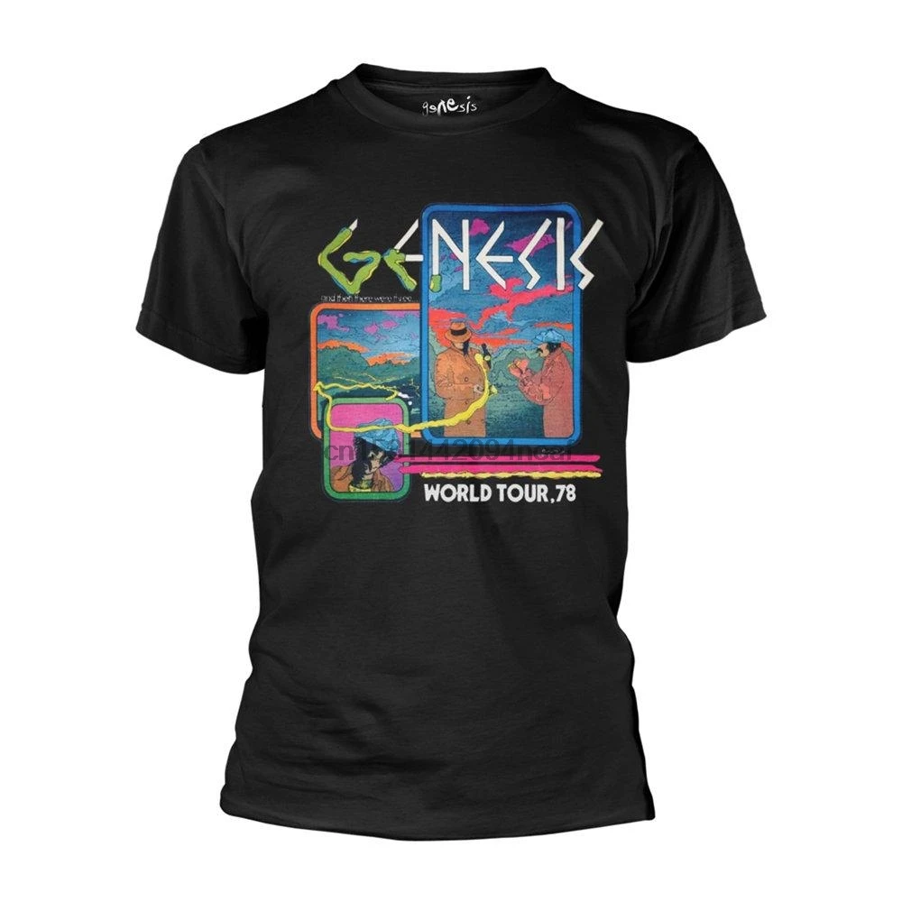 Genesis World Tour 1978 Фил Коллинз рок Официальная футболка Мужская Унисекс | одежда