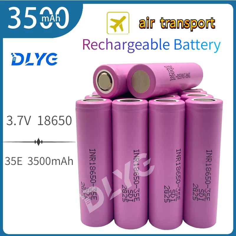 

100% original 35E lithium battery, original power supply 18650, 3500mAh, 3.7v, 25a, high power, INR18650, for power tools
