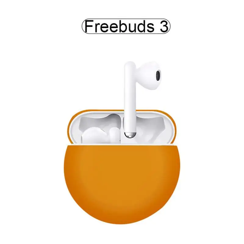 orange Модные bluetooth-наушники, силиконовый чехол, водонепроницаемый чехол для huawei Freebuds 3, чехол для huawei - Цвет: orange