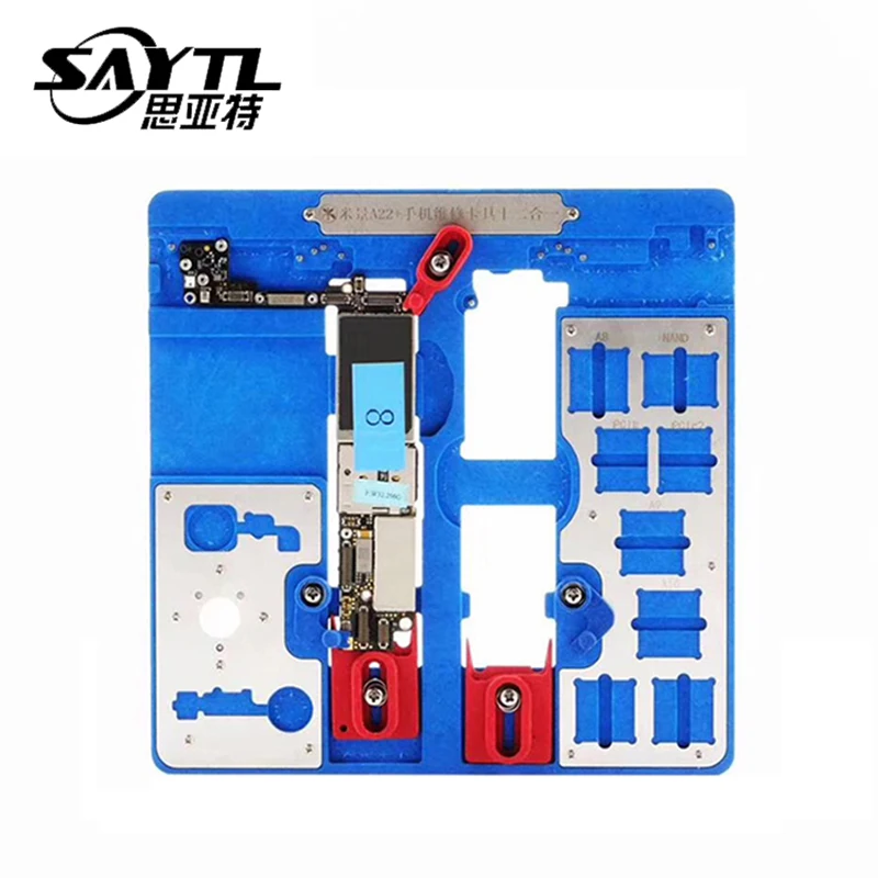 

MJ A21 A22+ Motherboard Repair Fixture PCB Holder For iPhone 5S/6/6S/6SP/7/7P/8/8P/ XR For A7 A8 A9 A10 Logic Board Chip Fixture