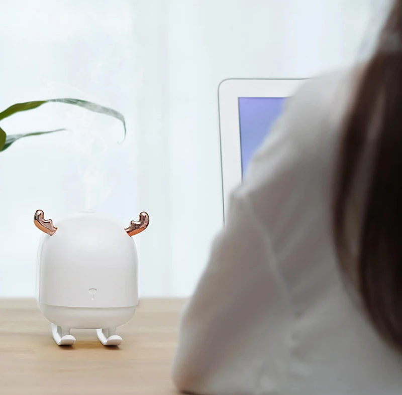 Xiaomi Mijia SOTHING DSHJ-H-009 увлажнитель с оленем легкий USB домашний увлажнитель воздуха воздухоочиститель атмосферный ночник 260 мл