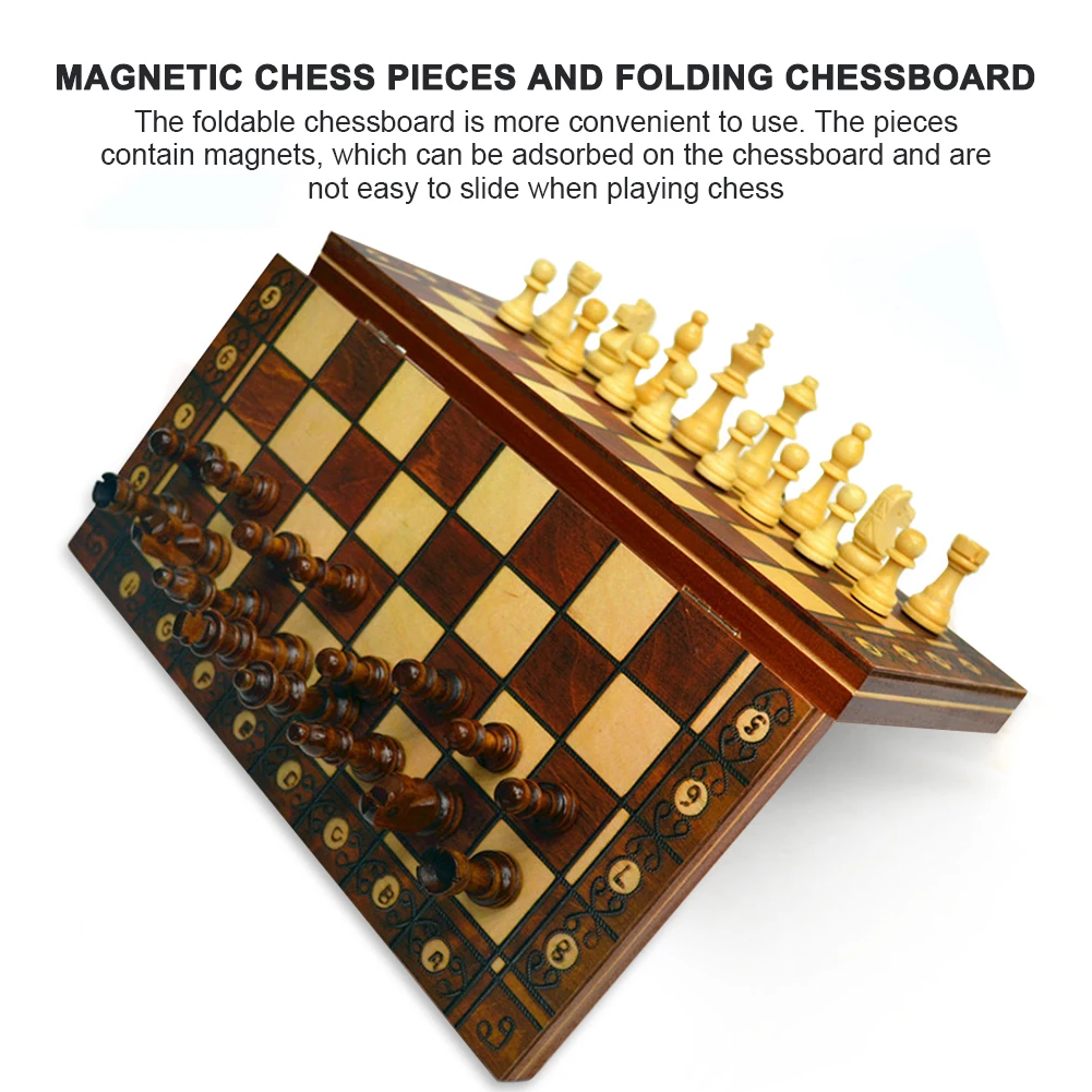 Складные шахматы 3 в 1 игровые элементы нарды шашки для взрослых и детей