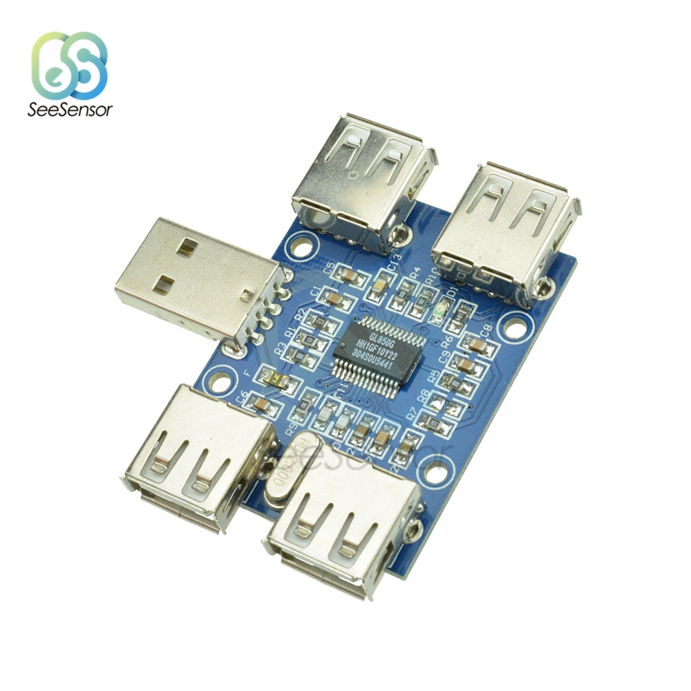 DC 5V usb-хаб контроллер USB2.0 HUB концентратор 4-муфтовый стыковочный USB плата