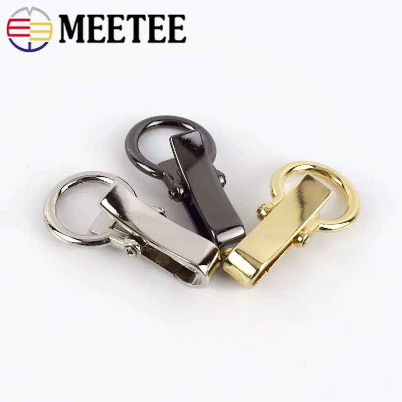Meetee 4/10 шт. Крючок для сумки металлический ключ Пряжка омаров пряжки собак Сумка