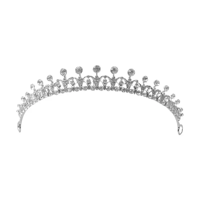 

Gorgeous Silver Color Rhinestone Bridal Tiara Crowns Women Headband Wedding Hair Accessories Head Ornaments E56A