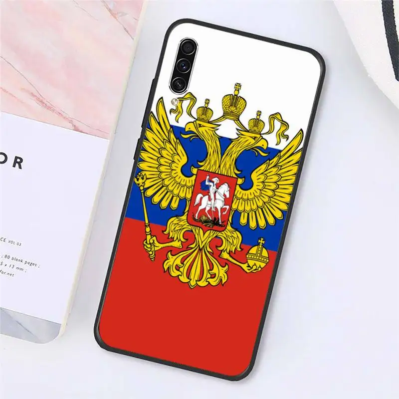 

Russia Flag coat of arms pattern Phone Case For Samsung galaxy A S note 10 7 8 9 20 30 31 40 50 51 70 71 21 s ultra plus