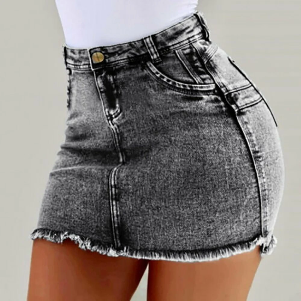 3XL NEW Women Sexy High Waist Denim Skirts Blue Bodycon Pencil Skirt Female Summer For Black Plus Size | Женская одежда