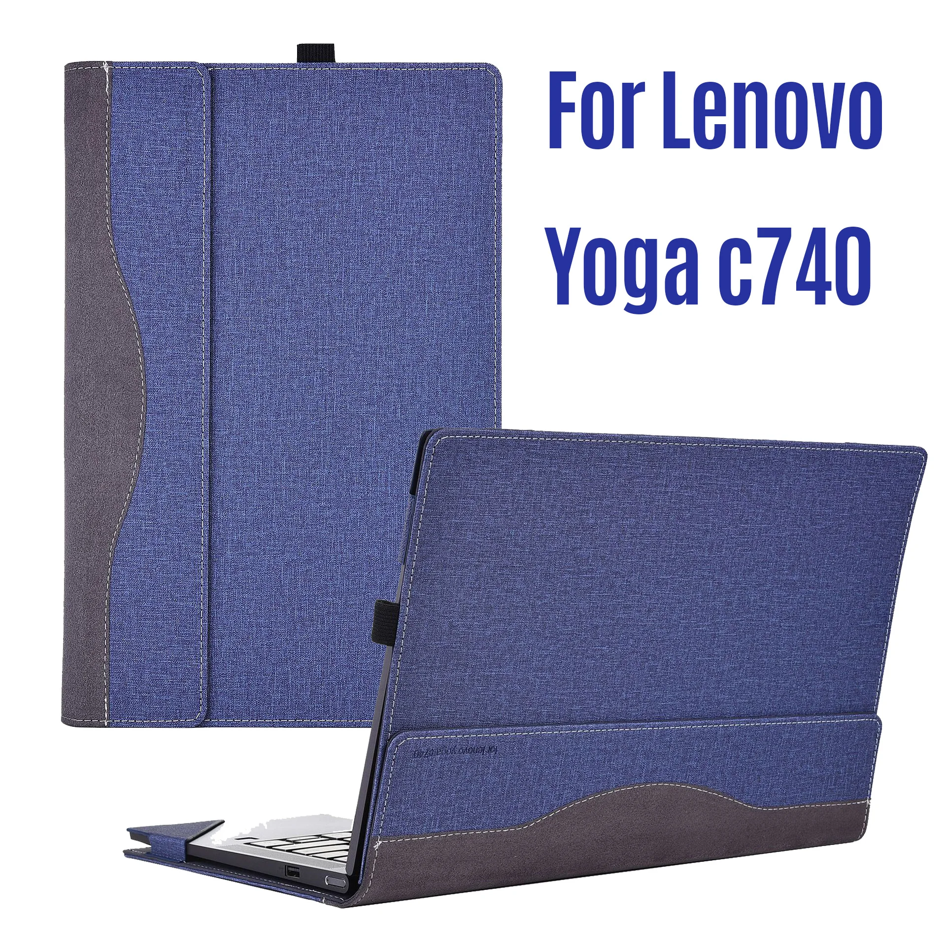 

Защитный чехол для ноутбука Lenovo Yoga C740, 14 дюймов, из искусственной кожи