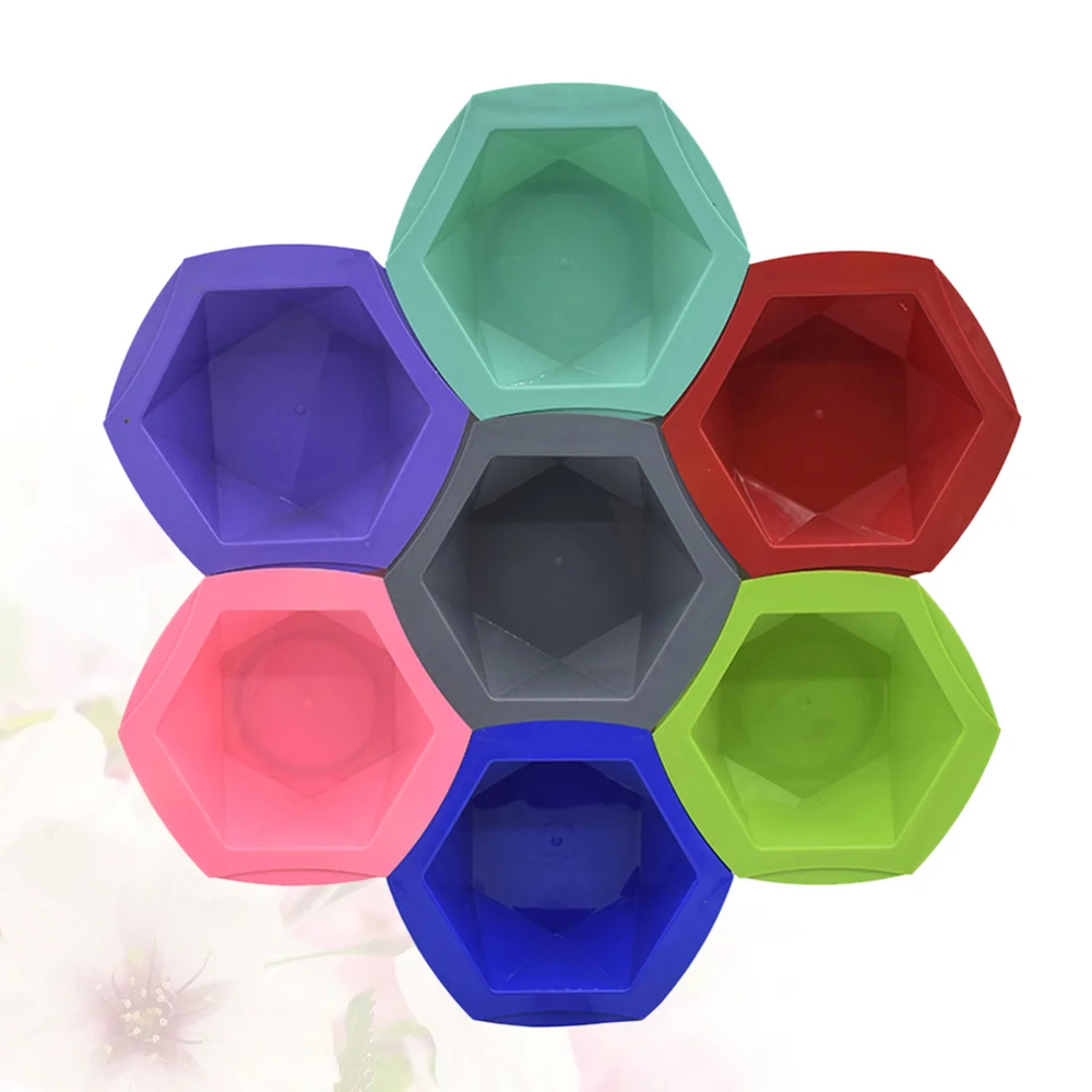

7 Color Professional Tinting Bowl Hair Coloring Dyeing Bowl Hair Oil Treatments Tools for Home Barber Shop