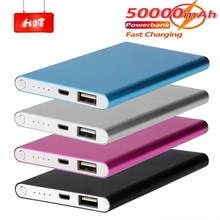Ultra-thin 50000mah Power Bank Portable Charger External Battery USB Mobile Power Powerbank Charger for Xiaomi Samsung IPhone