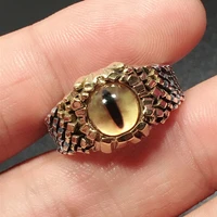 vintage python ring men personality red stone eye snake ring motorcycle party punk style biker finger ring for men women jewelry