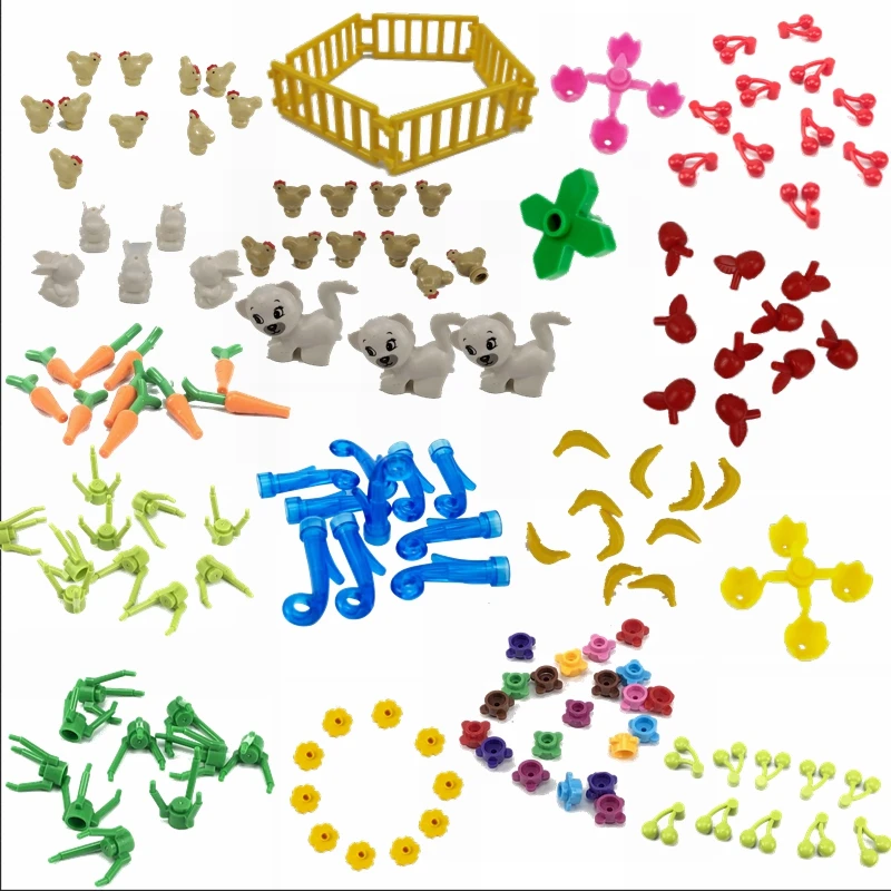 Блокировка аксессуары блоки создатель города часть маленькие животные забор