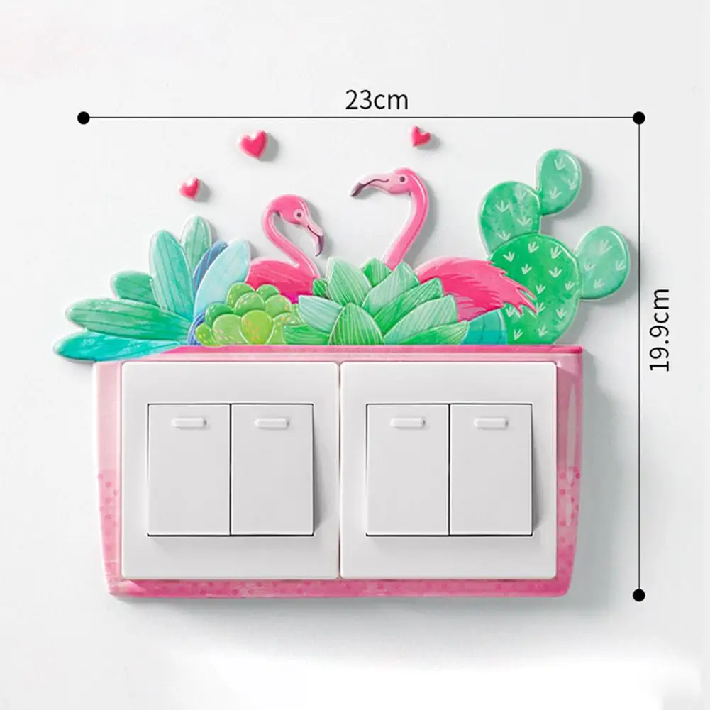 Чехол с изображением животного из мультфильма декор для спальни 3D наклейки