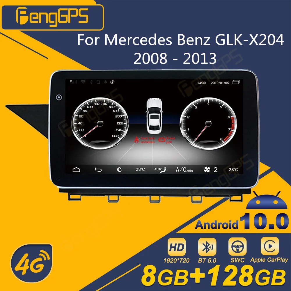 

For Mercedes Benz GLK-X204 2008 - 2013 Android Car Radio 2 Din Stereo Receiver Autoradio Multimedia DVD Player GPS Navigation