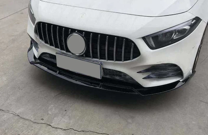 B Стиль PP материал передний спойлер для Benz A Class A180 A200 A260 Sport W177 2019 +|Амортизаторы| |