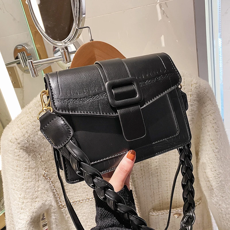 

Luxury Handbags 2021 Fashion Flap Women PU Leather Shoulder Bag For Daily Designer Female Messenger Bag Accept Dropshipping
