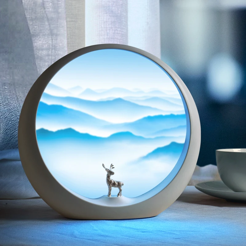 

Creative LED Desk Lamp Touch Bedroom Scene Bedside Night Light On Batteries Indoor Lighting Luces Led Bedroom Decoration EI50NL