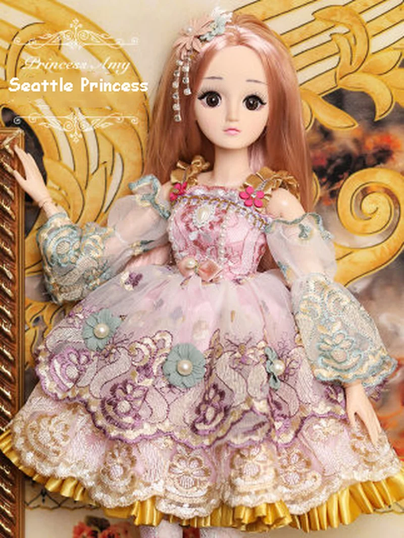 Милая кукла мигалка 60 см в комплекте Большая большая игрушка для девочек