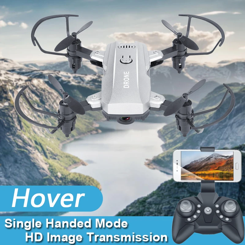 Foldable Mini Drone With RC Quadrocopter Camera HD Quad-Counter High Hold Helicopter Headless Mode Kid's Toys | Игрушки и хобби