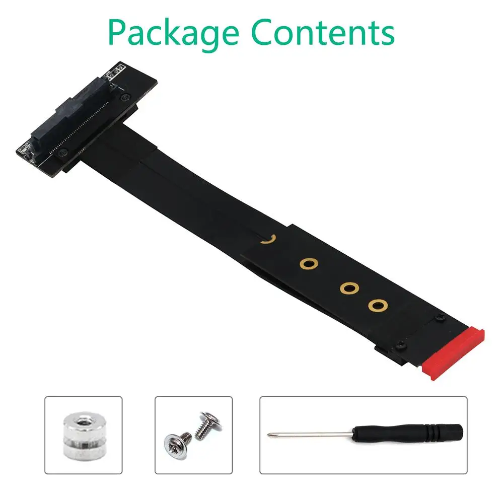

SFF-8639 U.2 to NGFF M.2 Key M Extension Ribbon Extender Riser Card Adapter Computer accessories