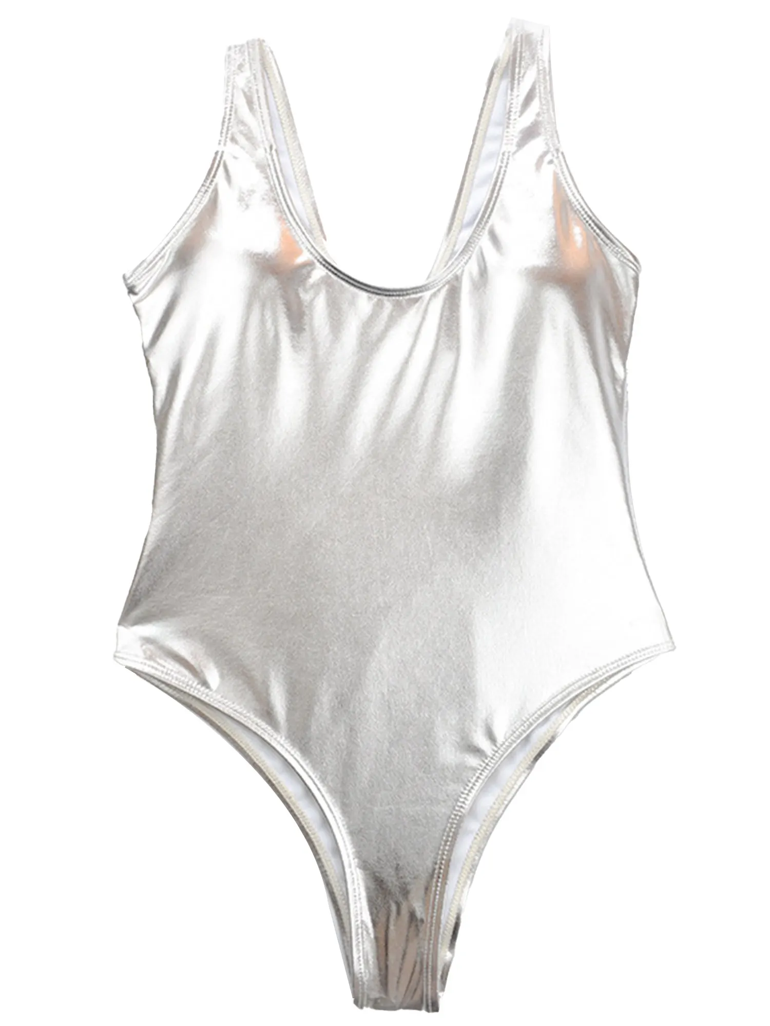 Женское нижнее белье # S-XL боди из лакированной кожи с глубоким вырезом без