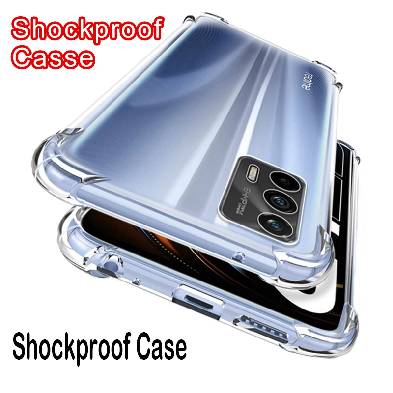 

Luxury Silicone Clear Shockproof Phone Case For Oppo Realme 8 7 6 Pro X50 X3 X7 X2 C3 C15 C11 XT V5 GT NEO Back Cover Soft TPU