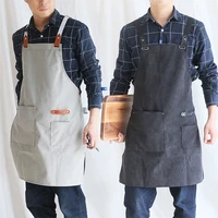 aprons men women canvas cooking apronkitchen hairstylist bbq woodworking welding carpenter work aprons apron plus size