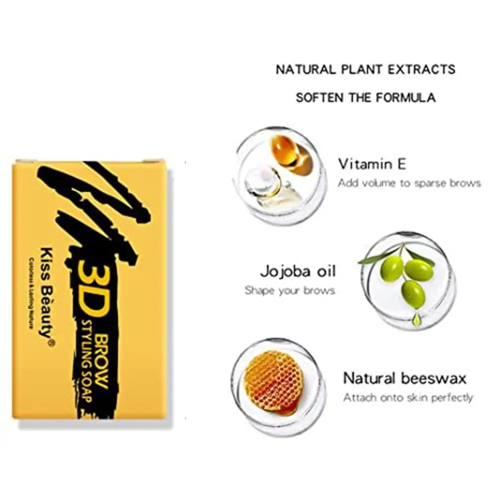 

Eyebrow Soap Wax Fluffy Feathery Eyebrows Pomade Gel For Eyebrow Styling Makeup Soap Brow Sculpt Lift Eye Makeup