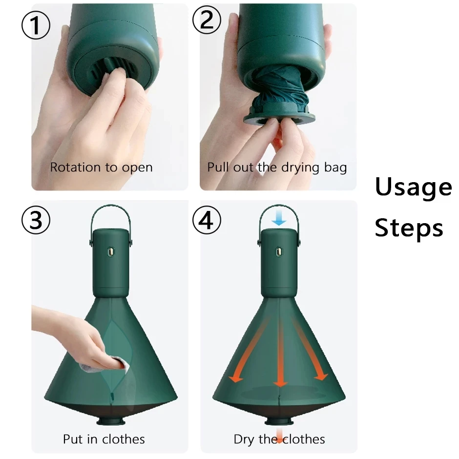 

Multifunctional Clothes Drying Maker Portable Clothes Warm Dryer Household Double Sterilization Dryer for Underwear