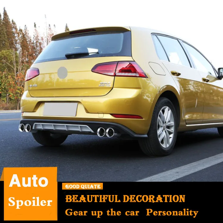 Для Volkswagen Golf 7 5 комплект диффузора на бампер задний для 2018 2019 спойлер защитный из