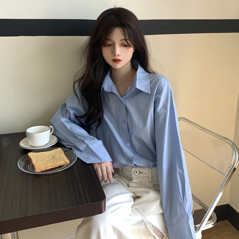 

Новинка Весна 2021 Модная рубашка женская дизайнерская нишевая маленькая рубашка во французском ретро-стиле шикарный топ в Корейском стиле в...