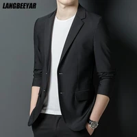 high end brand casual fashion elegant slim fit designer blazer jacket expensive dress suit for men new style mens clothing