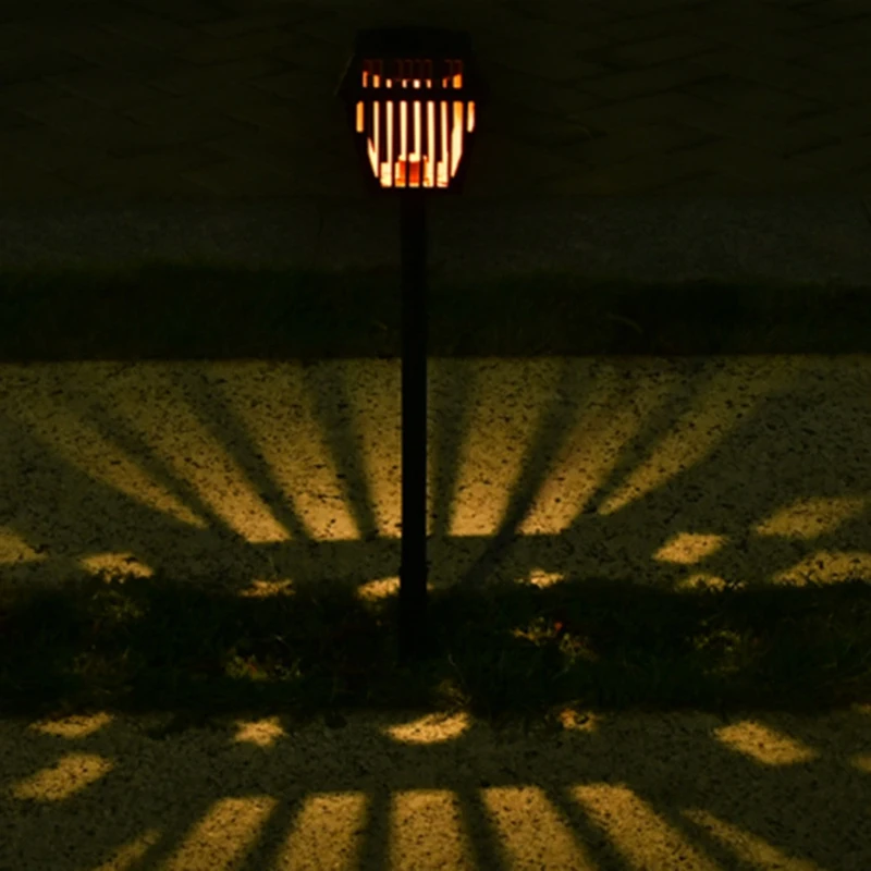 

Outdoor Rainproof Lawn Lamp Wrought Iron Hollow LED Decorative Lamp Garden Landscape Lamp Ground Plug Lamp