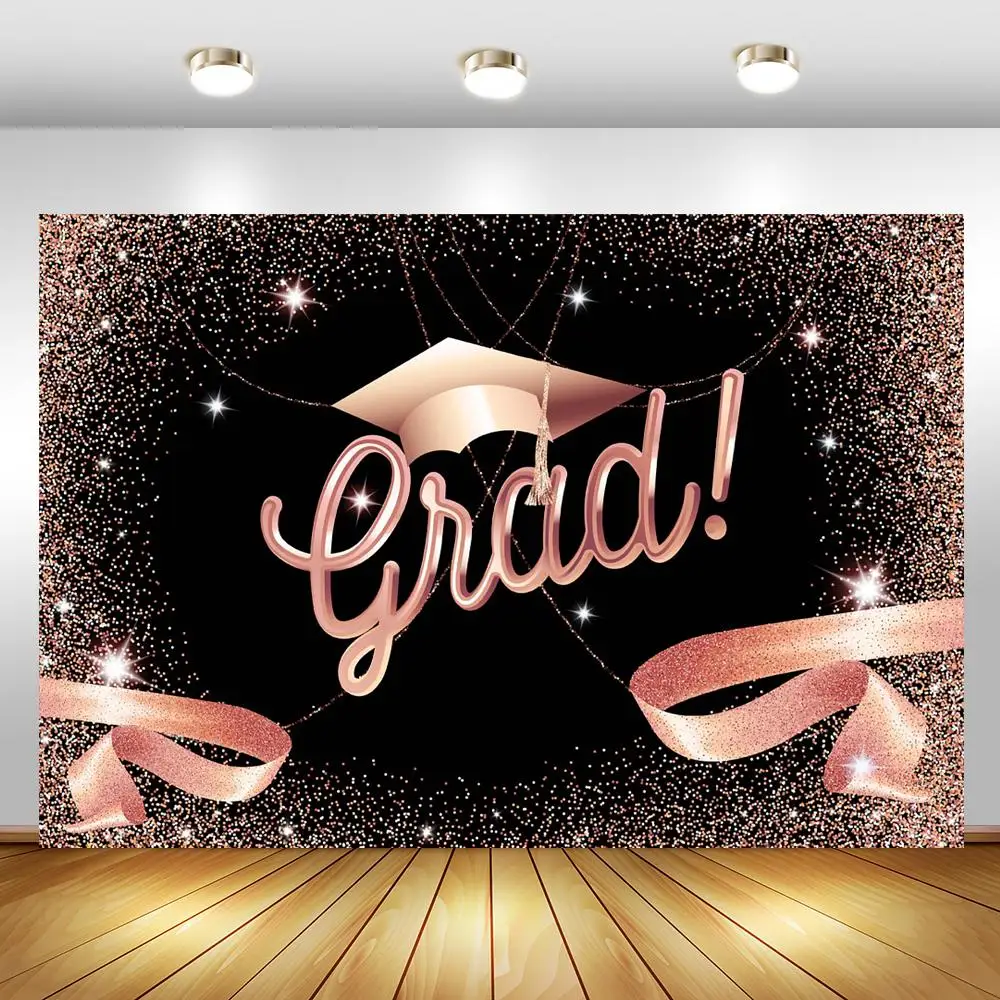 

2021 фон для студийной фотосъемки с изображением колледжа розового золота с изображением выпусквечерние вечера