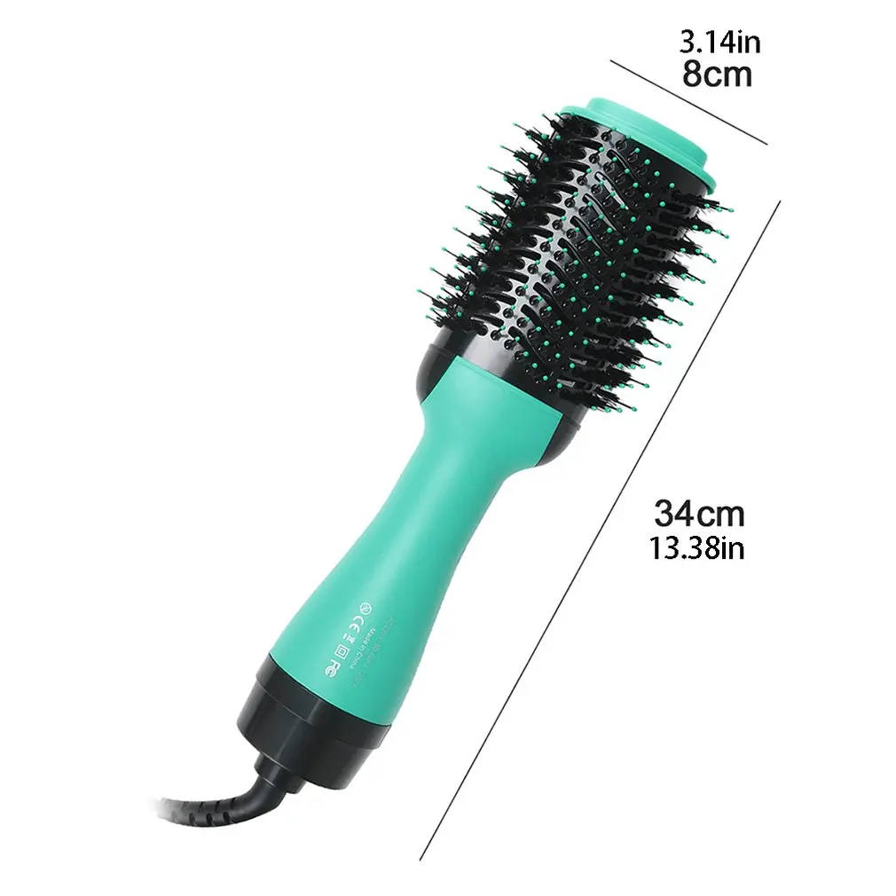 

Electric Heating Comb Hair Straightener Curler Styling Tool Professional Salon One Step Dry/Wet Two Using Hair Dryer Brush