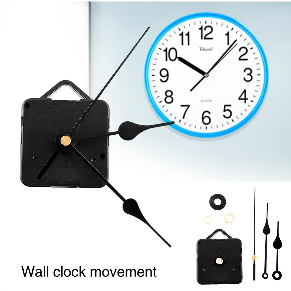 Новые модные часы механизм движения DIY запасные част ремонт с черными руками