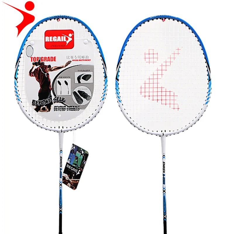 

Regail 9300 Aluminum Alloy One Shock Absorbing Badminton Racket Set Home Entertainment Badminton Racket