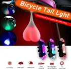 Велосипедный задний фонарь, велосипедные аксессуары, Силиконовый водонепроницаемый светодиодный ночник, предупреждающий задний фонарь для горного велосипеда, подвесной красный велосипедный фонарь