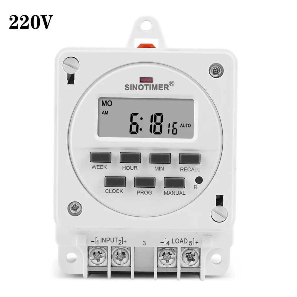 

DC12V AC 220V 230V Volt Voltage Output Digital 7 Days Weekly Programmable Timer Switch Time Relay Control